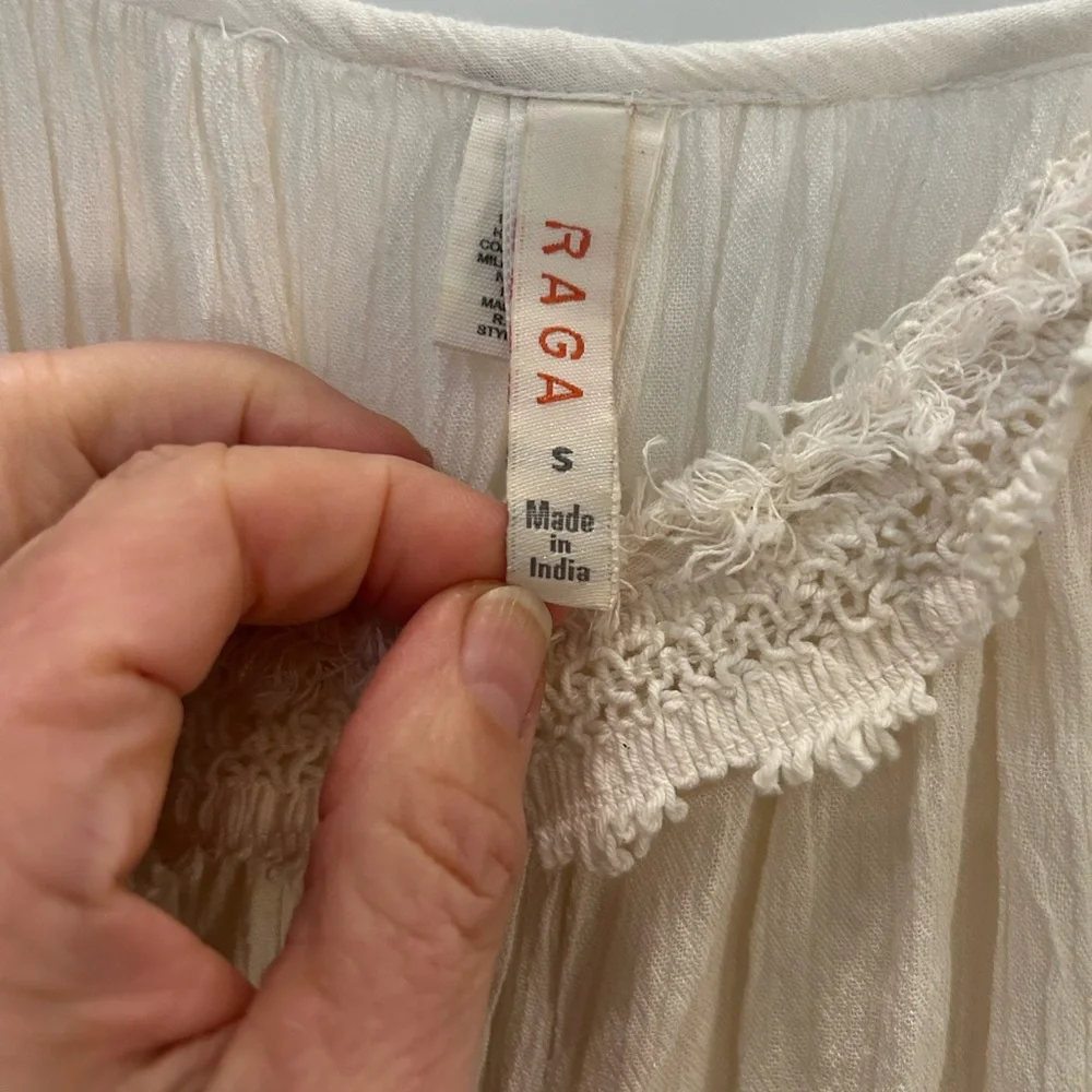 Boho lacy Raga top - Picture 3 of 7